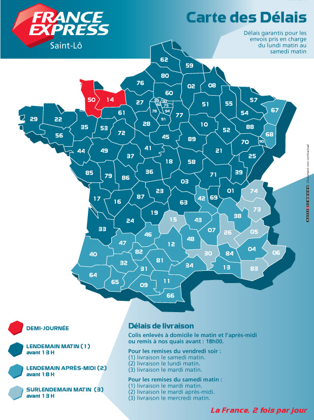 France Express - Carte des transports